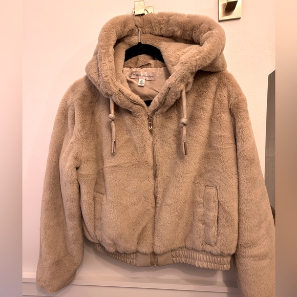 CATHERINE MALANDRINO
Hooded Faux Fur Jacket - Picture 8 of 9